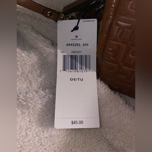 Tommy Hilfiger leather purse with coin / wallet department, crossbody purse - Picture 5 of 5